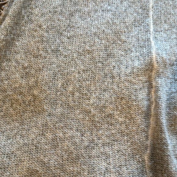 Art To Wear Taupe Mohair Italian Fiber Art Rosette Detail Knit Dress or Tunic XL - Picture 9 of 11